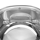 Stockpot EXCLUSIVE PRO 20x10 cm / 3.0 LTR with glass lid (stainless steel)