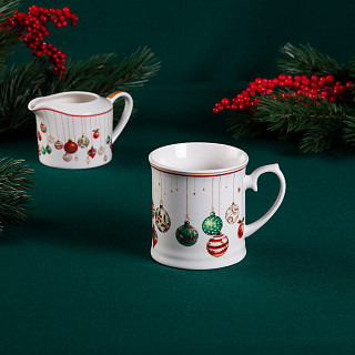 Krūze Christmas Balls 450 ml (porcelāns)