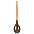 Servēšanas karote ar caurumiem CHEFS TOOLS 32 cm (silikona ar koka rokturi)