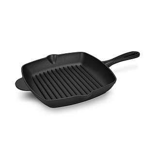 Čuguna grillpanna čertrkantaina 27x4.6 cm Čuguna grillpanna čertrkantaina 27x4.6 cm