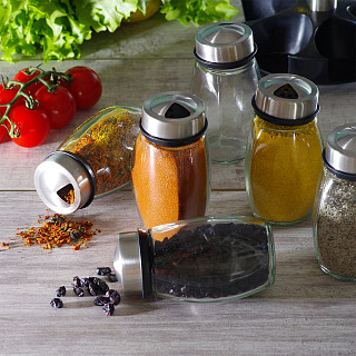 Condiment set 7 pcs (glass), art. 6432