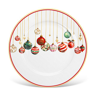 Plate CHRISTMAS BALLS 19 cm (new bone china)
