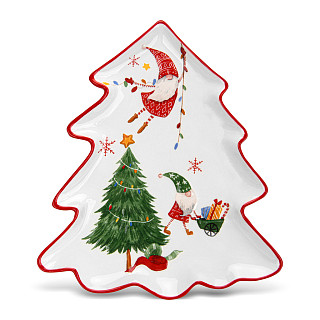 Large tree shape plate 27x23.4 cm (dolomite)