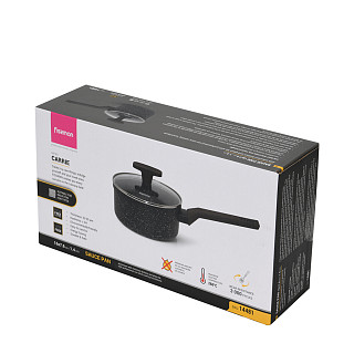 Saucepan  CARRIE 16x7,6сm / 1,4 l with a glass cover