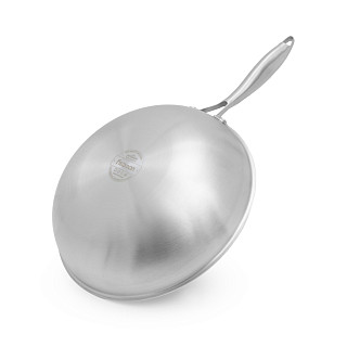 WOK keptuvė AETERNUM 32x9 cm su stiklo dangčiu (nerūd. pl.)