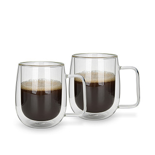 Set of 2 Double Wall Mugs 300 ml (Borosilicate Glass), art.16499