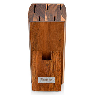 Knife stand for 5 knives made of acacia wood