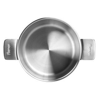 Stockpot PREMIUM ONE 20x11 cm / 3.1 LTR with glass lid (stainless steel)