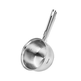 Saucepan FELINA 14x8,5 cm / 1,1 l with glass lid (stainless steel)