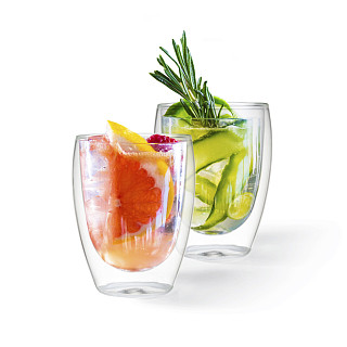 Cup set 2pcs ROMANO 300 ml double wall glass (borosilicate glass)