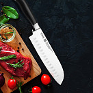 Peilis ELEGANCE Santoku 18cm (X50CrMoV15 plienas)