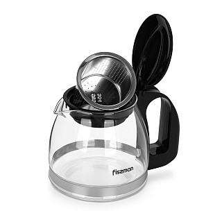 Tējkanna 700 ml ar tērauda filtru (karstumizturīgs stikls)