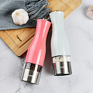 Electric salt & pepper mill 20 cm with LED light (ceramic grinder)
