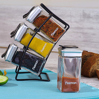 Condiment set 7 pcs (glass), art. 6434