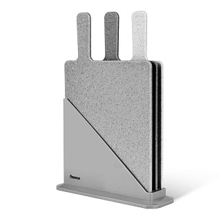 3 pcs index chopping board set 32x19 cm (plastic)