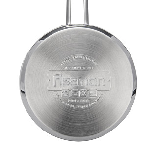 Saucepan BAMBINO 12x6.0 cm / 0,6 LTR with glass lid (stainless steel)