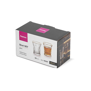 Šotu glāžu komplekts 2 gab. / 55 ml (stikls)