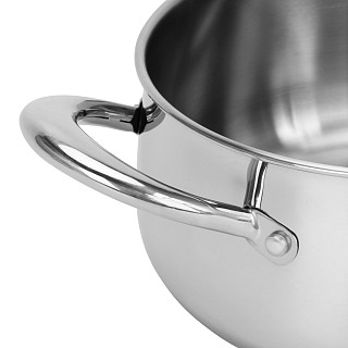 Stockpot ABSOLUTE PRO 20x10 cm / 3.2 LTR with glass lid (stainless steel)