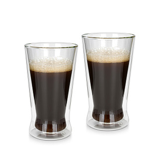 2 dvigubų sienelių stiklinių rinkinys 380 ml