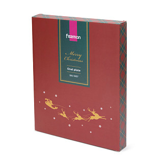 Oval plate 31х25 cm (dolomite)