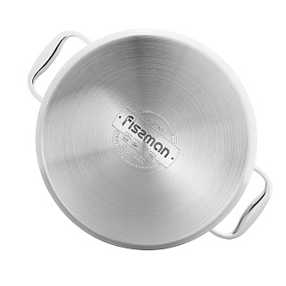 Stockpot PLATINO 24x13.5 cm / 5.7 LTR with glass lid (stainless steel)