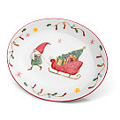 Oval plate 31х25 cm (dolomite)