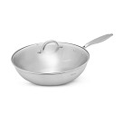 WOK panna AETERNUM 32х9 cm ar stikla vāku (ner. tēr.)