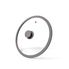 Lid ARCADES 26 cm with GREY marbling silicone rim (glass)