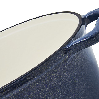 Ovāls katls LE MANS BLUE 30x11,4 cm / 4,8 L ar vāku (emaljēts čuguns)
