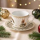 Krūzīte MIRACLE 200 ml ar apakštasīti (jaunais kaula porcelāns)