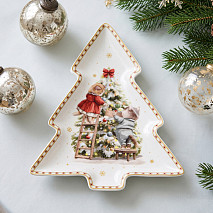 Šķīvis MIRACLE eglītes formā 21,5 cm (porcelāns)