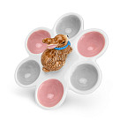 Divided egg plate EASTER 18x16 cm