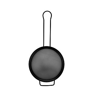 Siets ar rokturi 16 cm (melns), art. 8442