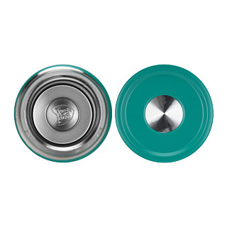 Double wall vacuum travel mug 450 ml Aquamarine color (stainless steel), art. 9880