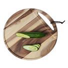 Cutting board 41x41x1.5 cm (acacia)