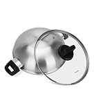 Wok keptuvė STEEL PRO 28x8.5cm / 3.54l nerūdijantis plienas su nepridegančia danga