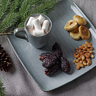 Šķīvis kvadrātains JOLI 26.5 cm (keramika)