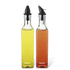Pudeļu komplekts etiķim un eļļai 2x250 ml (stikls), art. 6516