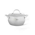 Katls CASSIA 20x12 cm / 3,6 l ar stikla vāku (nerūsējošais tērauds)
