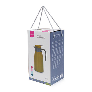Termo krūka 1600 ml, zaļa, art. 19857