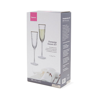Set of champagne glasses, 2 pcs, 250 ml, art. 13648