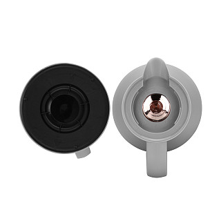 Термокувшин 1 л со стеклянной колбой, серый