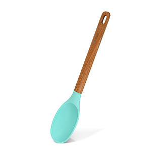 Silicone serving spoon 34 cm with wooden handle Essential