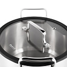 Кастрюля из нержавеющей стали индукционная 4,5 л / 22 см Fabia