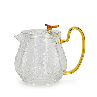 Tea pot 600 ml with glass filter (borosilicate glass), art. 6468