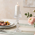 Tealight and taper candle holder 8.5х21.5 cm (glass)