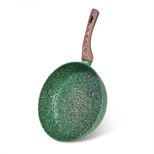Deep frying pan MALACHITE 26x6.5 cm with induction bottom (aluminium with non-stick coating)