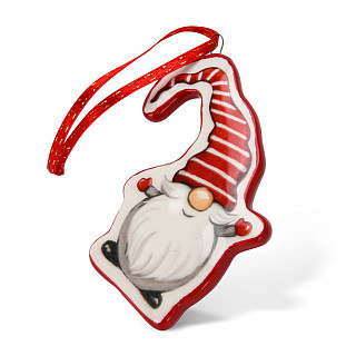 Новогодняя елочная игрушка 7х6,4 см, art. 0407