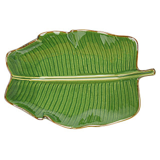 Šķīvis GREEN 35x24x6 cm (keramika)