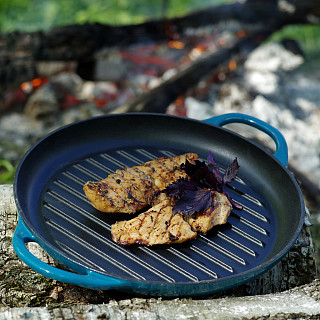 Grill pan 30x4.0 cm (enamel cast iron)